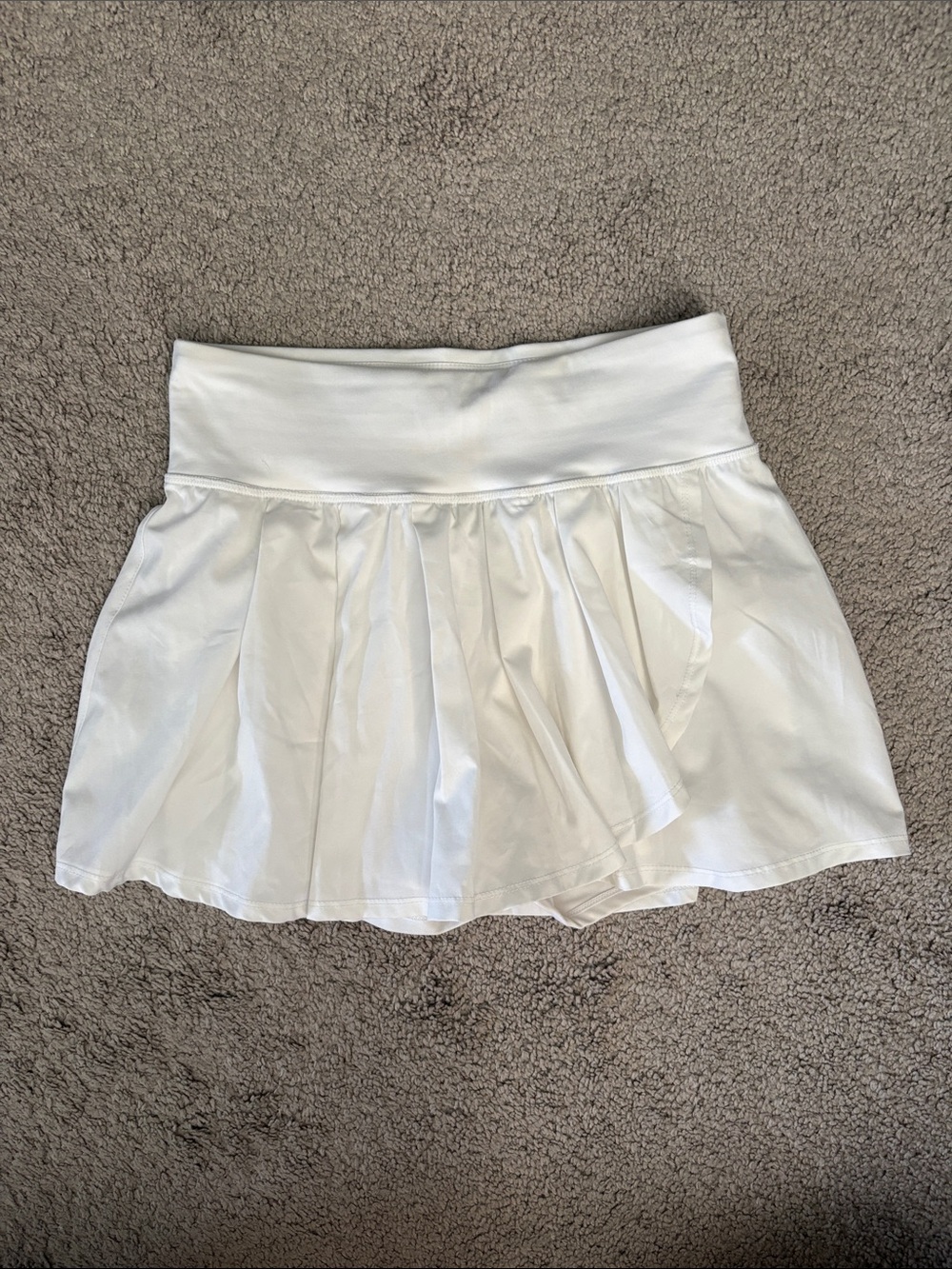 JoyLab White Circle Skater Skirt with Wide Waistband